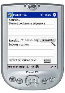 PocketTran Bosnian to English translation 2