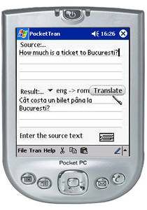 PocketTran English to Romanian translation 2