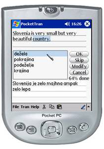 PocketTran English to Slovenian translation 4