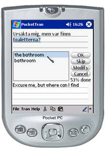 PocketTran Swedish to English translation